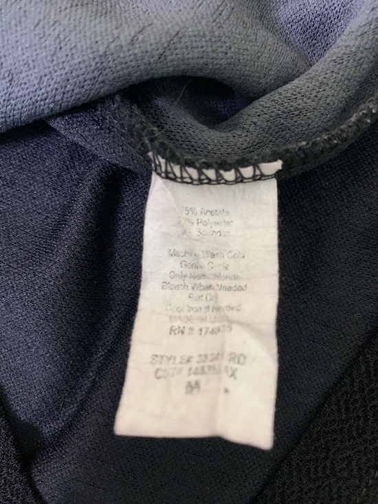 Renee Collection Dress Black/Multi Bird Crane Japanese Pattern Sleeveless M - Picture 6 of 6